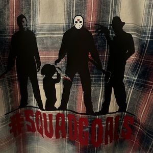 Upcycled women’s flannel top